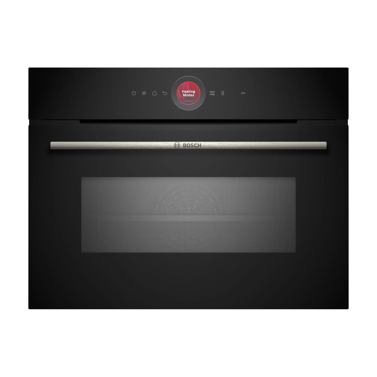 Horno compacto con microondas Bosch CMG7241B1, 45 l, negro