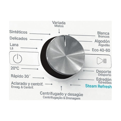 Lavadora Whirlpool FFB 8489 BV SPT de 8 kg y 1400 rpm