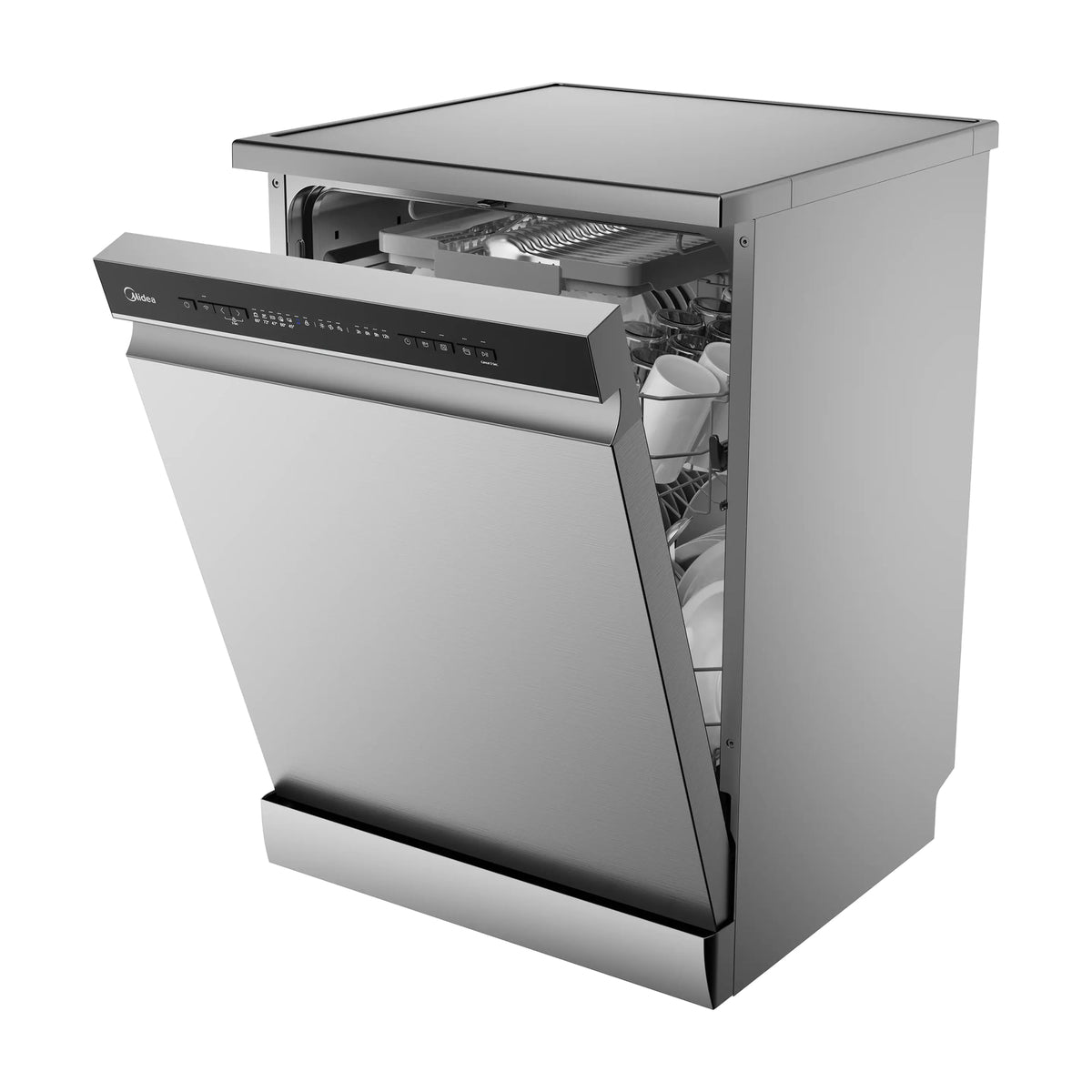 Lavavajillas Midea MDWPF1433CSS-W-EU de 14 cubiertos con Wi-Fi, inox