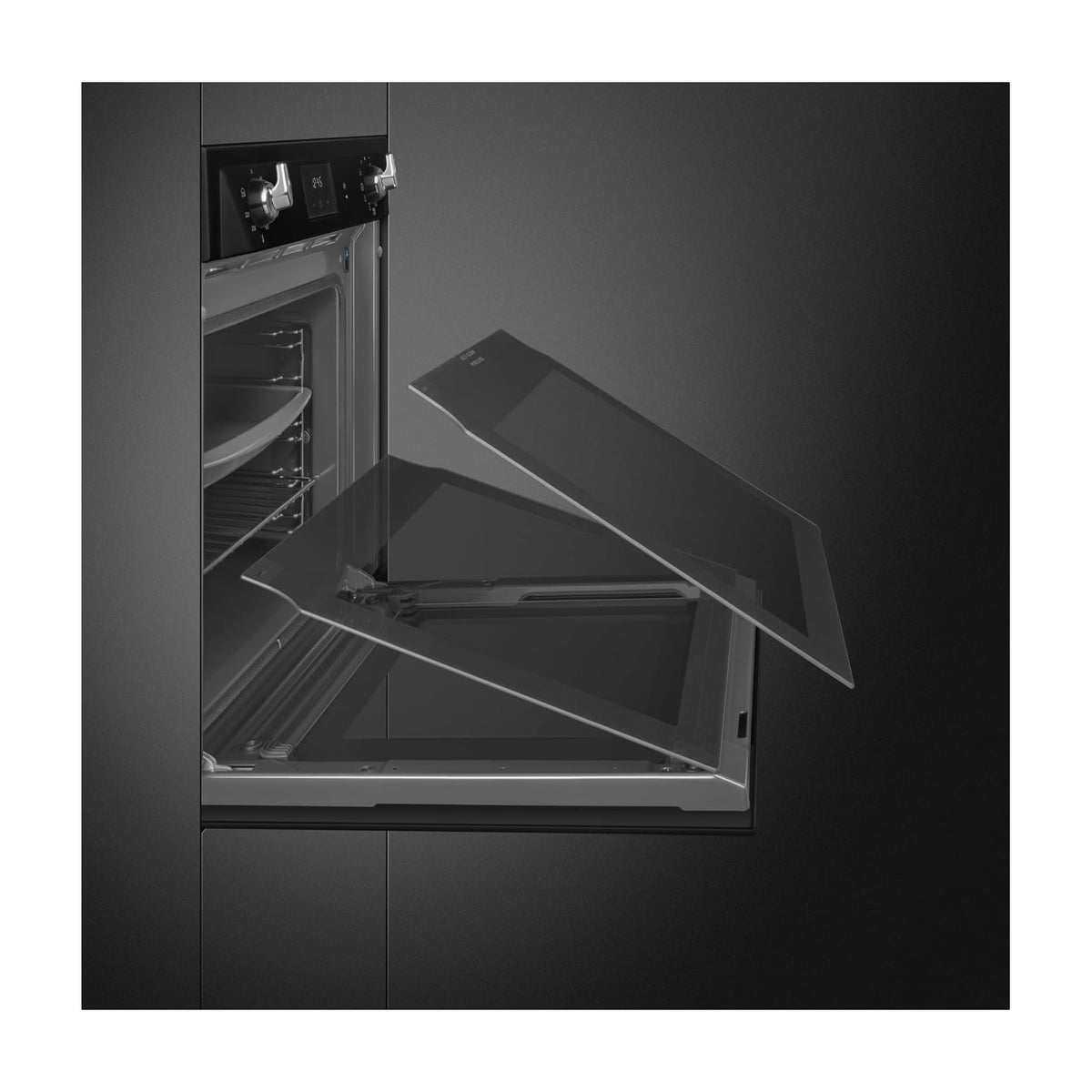 Horno multifunción Smeg SOP6900TN pirolítico de 68 litros, negro