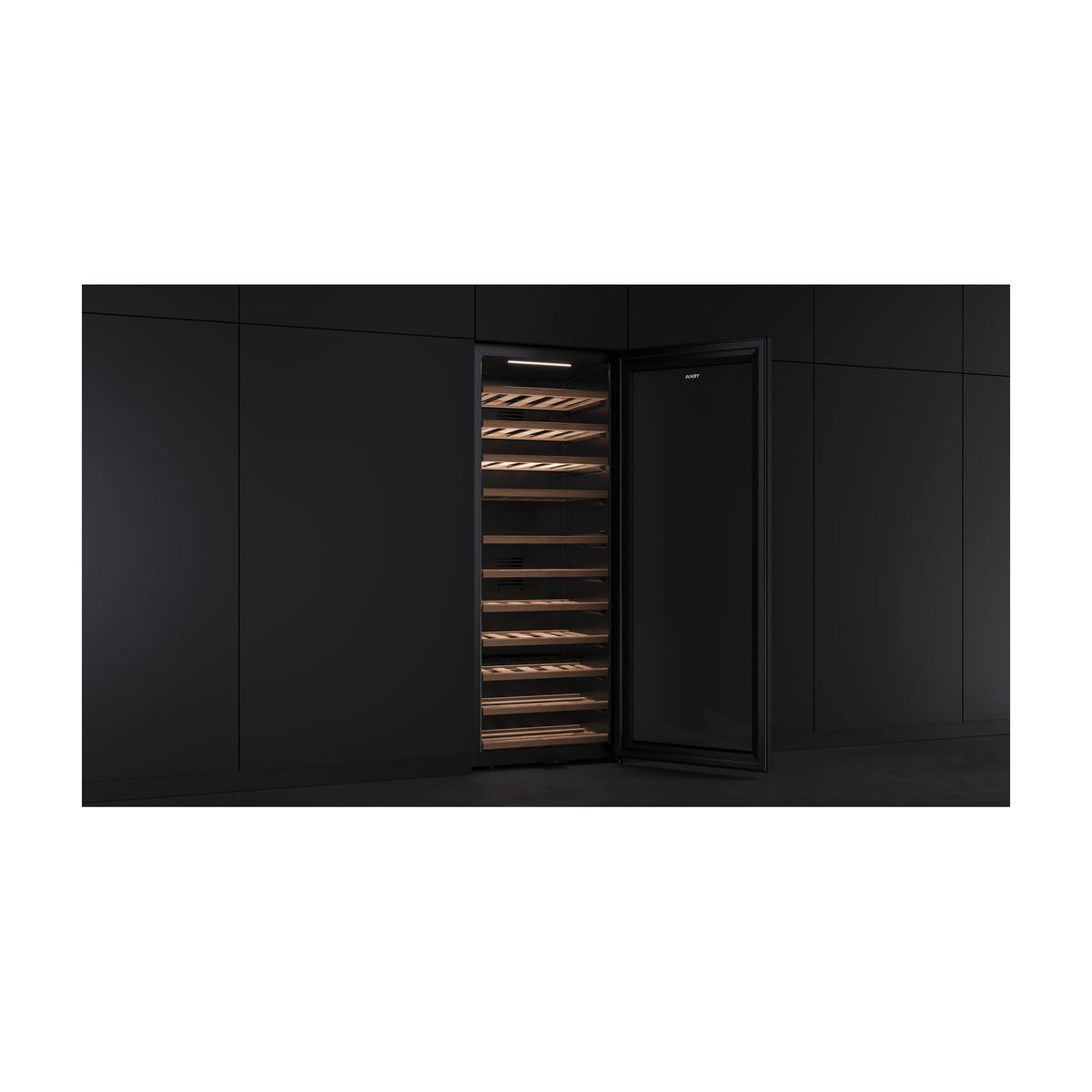 Vinoteca Teka Sommelier RVF 10051 GBK de 51 botellas, cristal negro