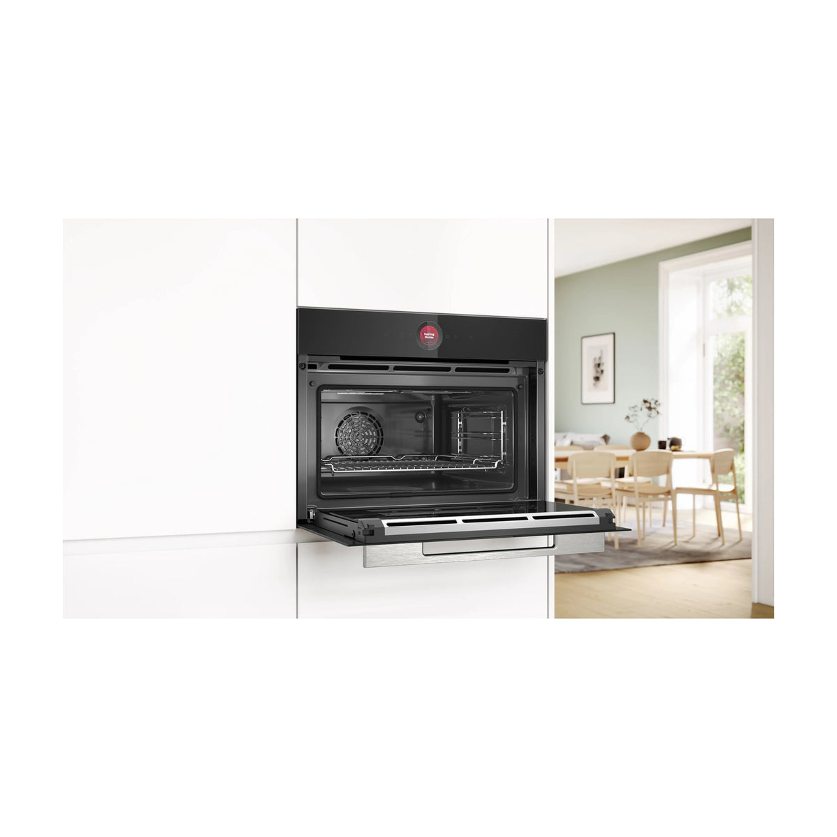 Horno compacto Bosch CBG7741B1 de 47 l con limpieza pirolítica
