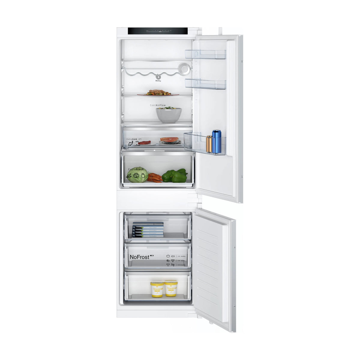 Frigorífico combi integrable Balay 3KIE734F de 260 l con No Frost