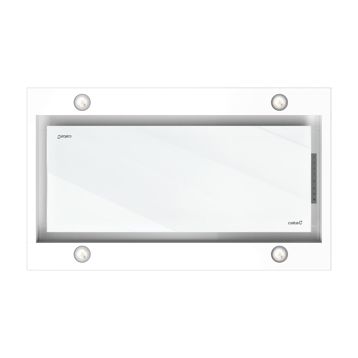 Campana de techo CATA Isla Sirin Glass 1000 GWH, 100 cm y cristal blanco