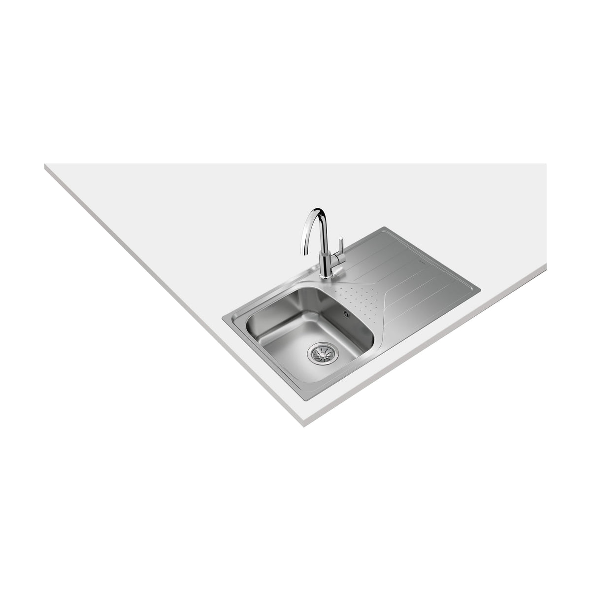 Fregadero Teka Universe 45 T-XP 1C 1E D de inox con escurridor derecho
