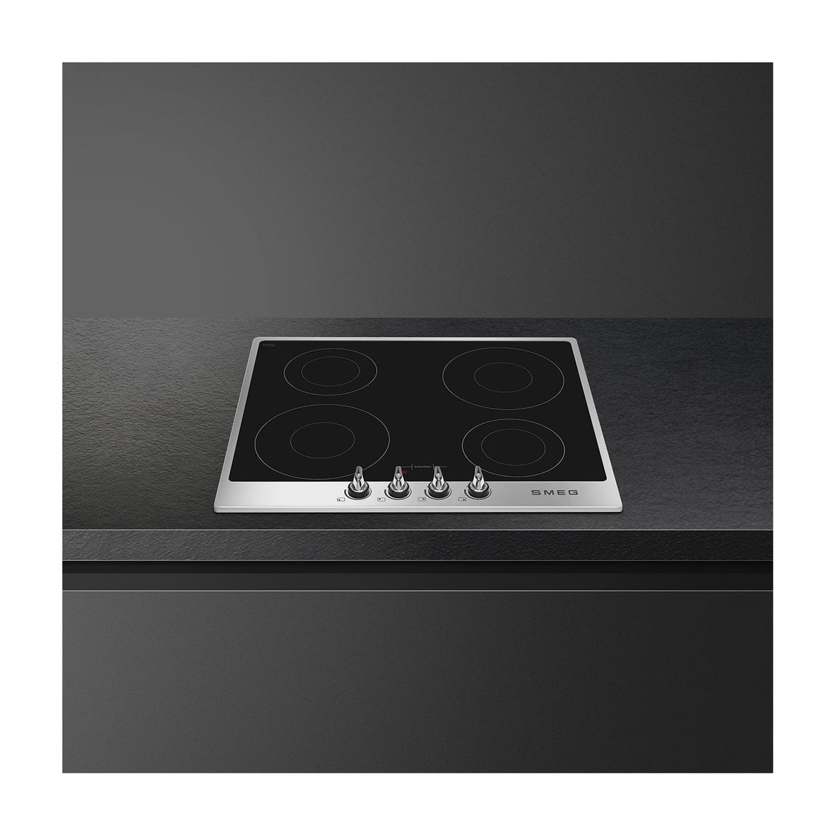 Placa de inducción Smeg SI964XM de 60 cm, 4 zonas y mandos frontales