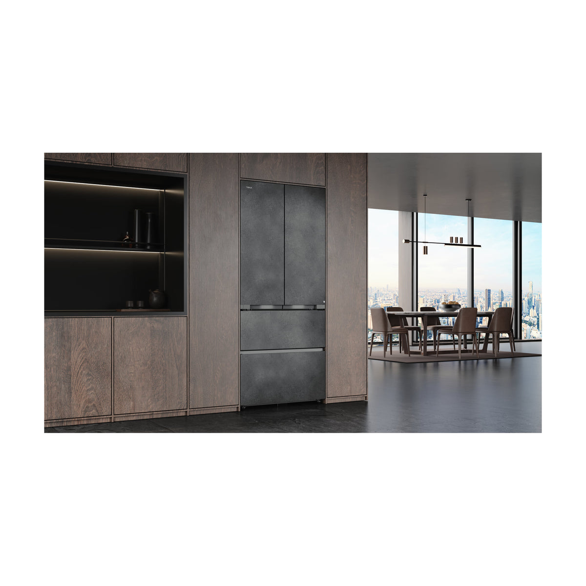 Frigorífico americano Teka RFD 87870 SLN SG, 516 l, Total No Frost
