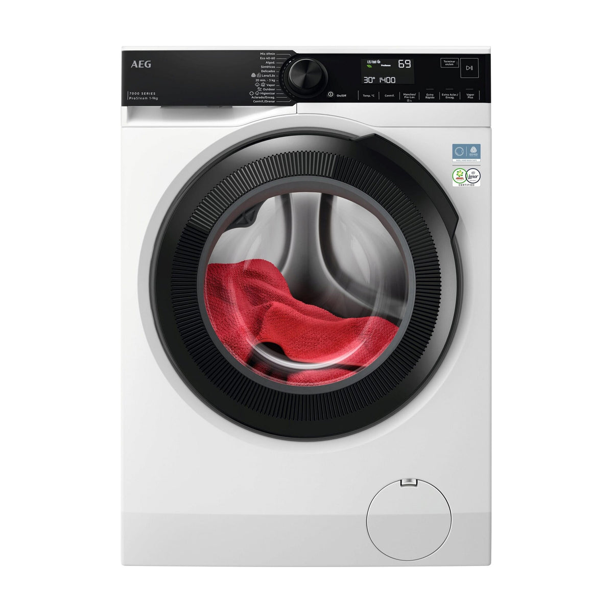 Lavadora AEG LFR7394N4B de 9 kg y 1400 rpm