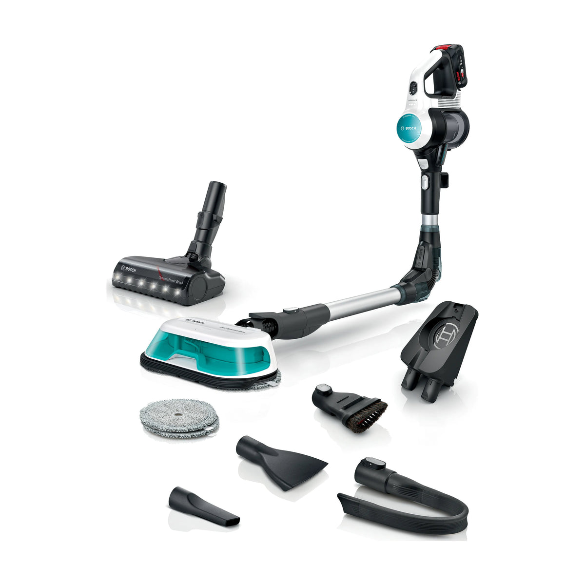 Aspirador escoba Bosch BCS71HYG4 con fregado y batería de 18 V