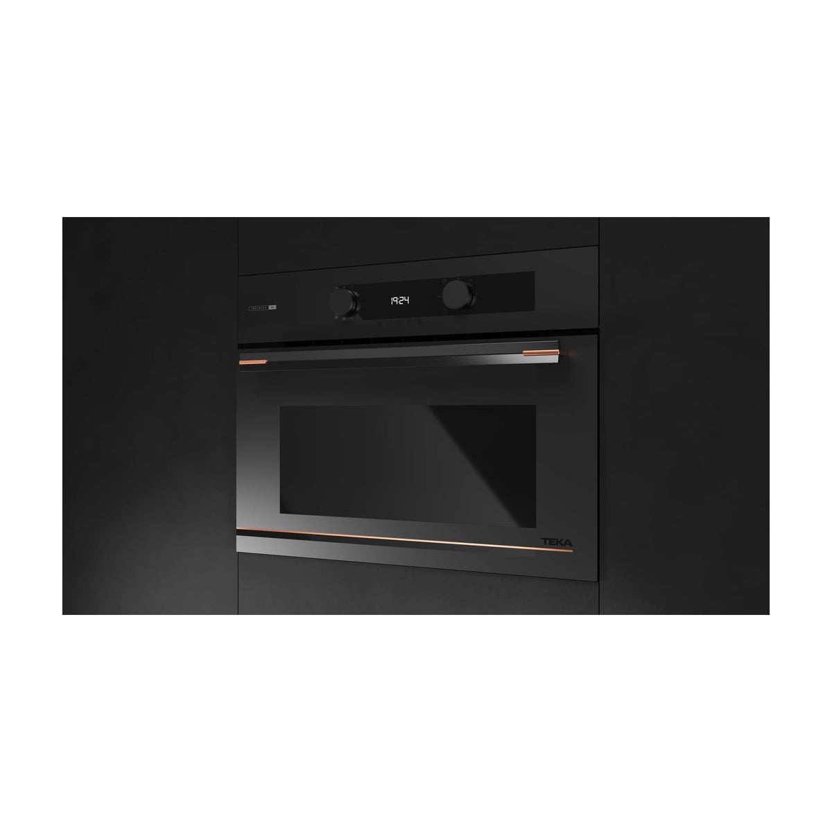 Horno compacto con microondas Teka HLC 84-G1 C BM, 40 l, negro mate