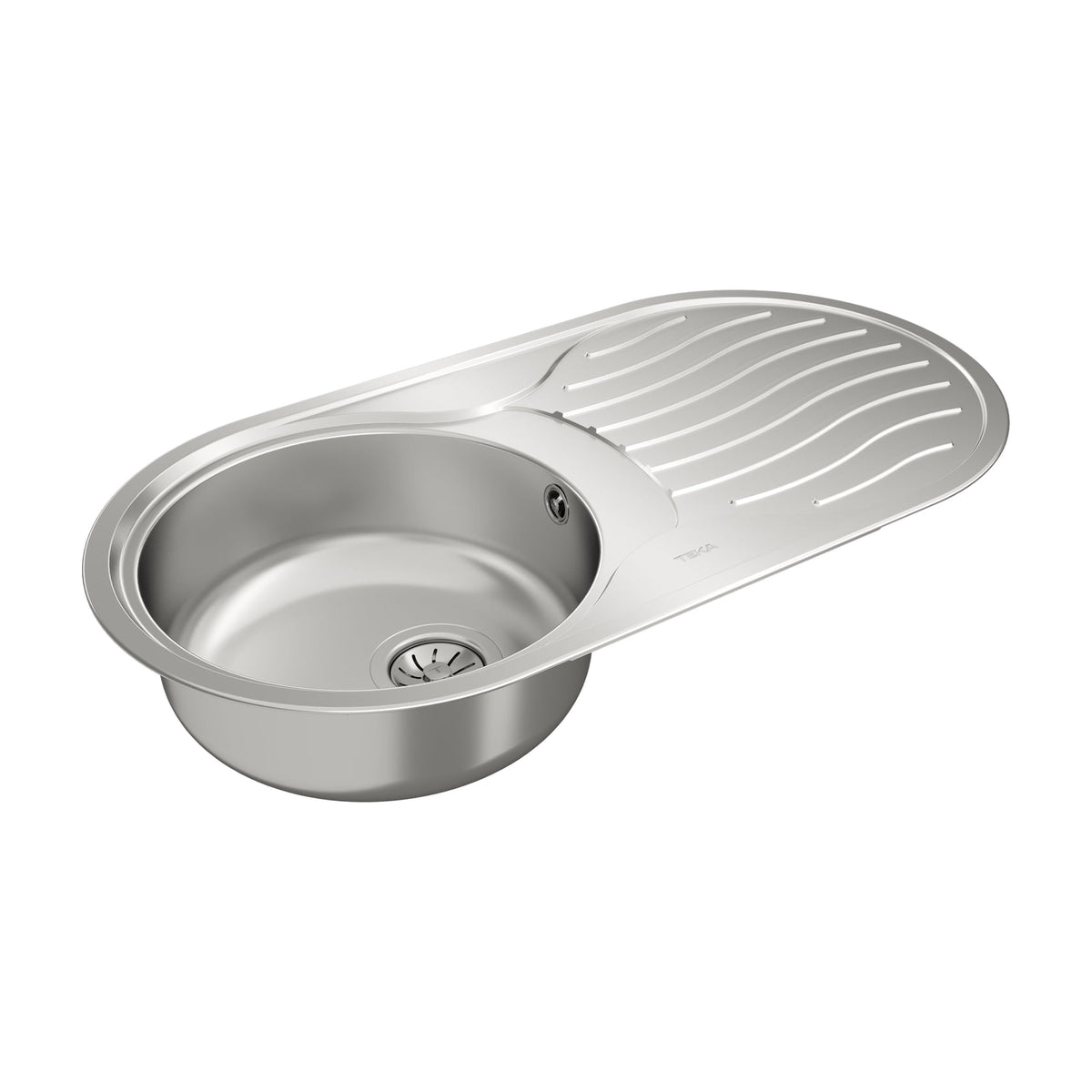 Fregadero Teka DR-80 1C 1E de acero inoxidable con escurridor reversible