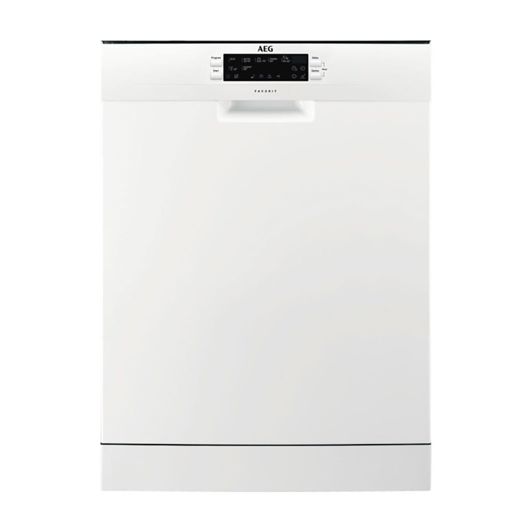 Lavavajillas AEG FFB63700PW de libre instalación, 15 cubiertos y secado AirDry