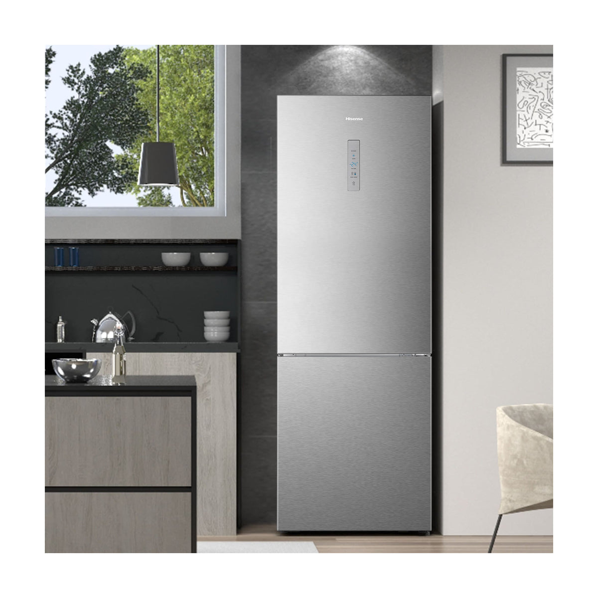 Frigorífico combi Hisense RB645N4BIC, 495 l, Total No Frost
