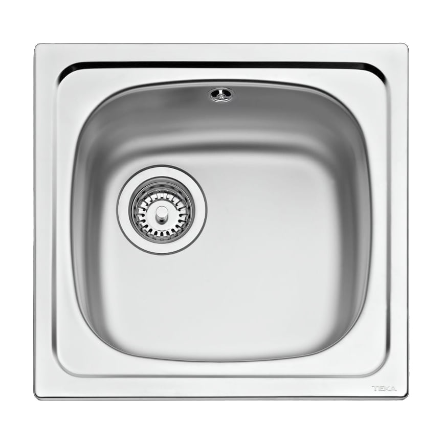 Fregadero Teka StarBright E-50 1B de acero inoxidable, una cubeta