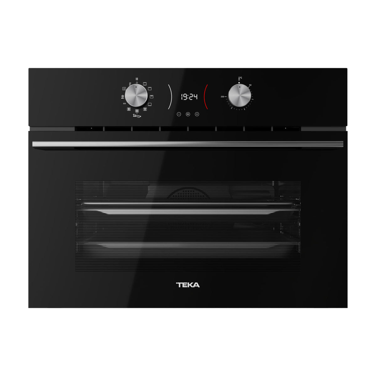Horno multifunción Teka AirFry HLC 8406 BK de 44 l, cristal negro