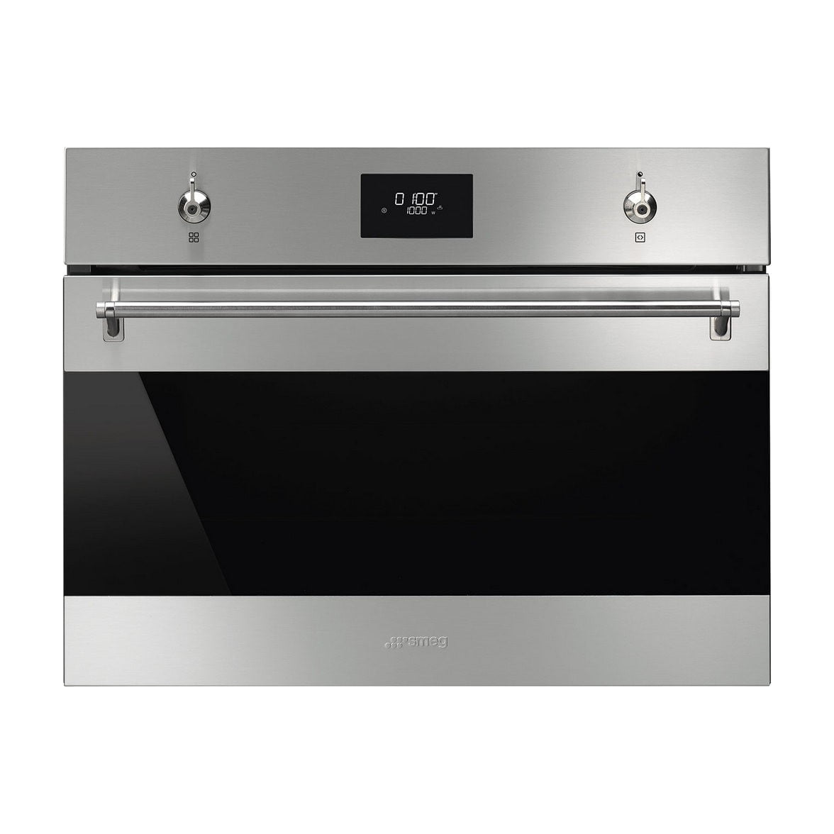 Horno compacto con microondas Smeg SO4301M1X, 40 l, inox