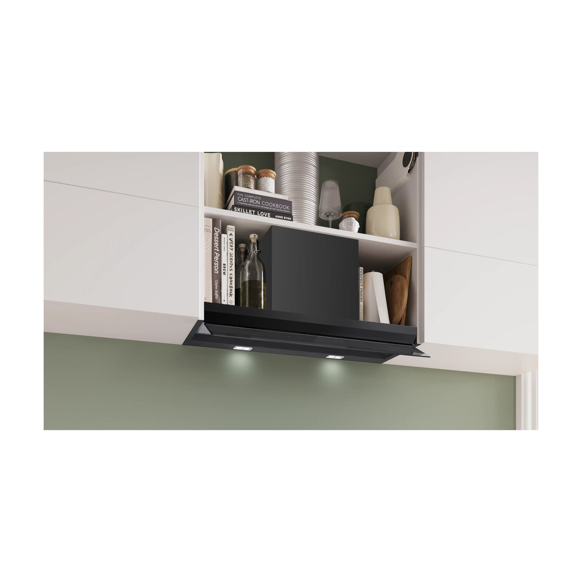Campana integrable Bosch DBB87DP60 de 80 cm, negro mate y Home Connect