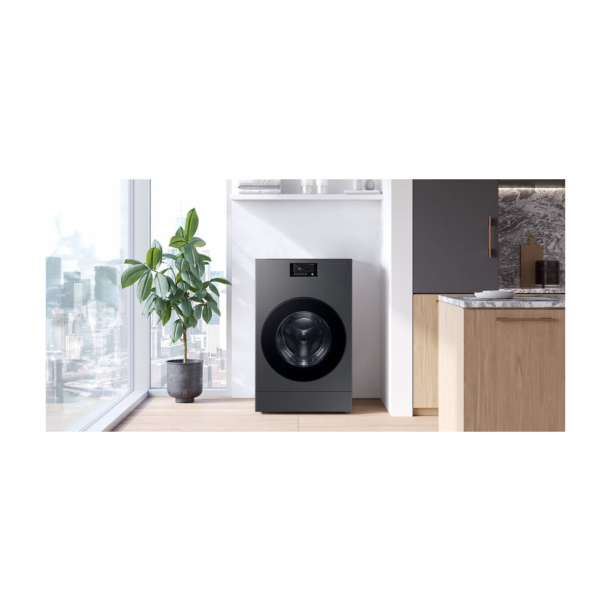 Lavasecadora Samsung WD18DB8995BZT2 de 18 kg y 11 kg de secado