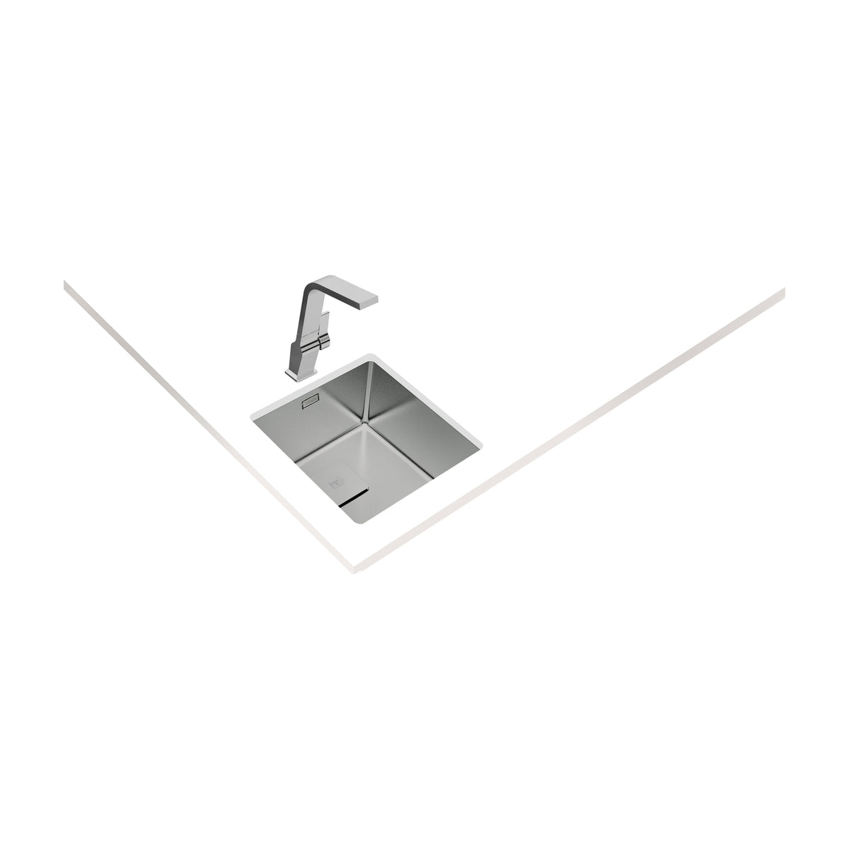 Fregadero Teka FlexLinea RS15 40.40 de una cubeta y triple instalación