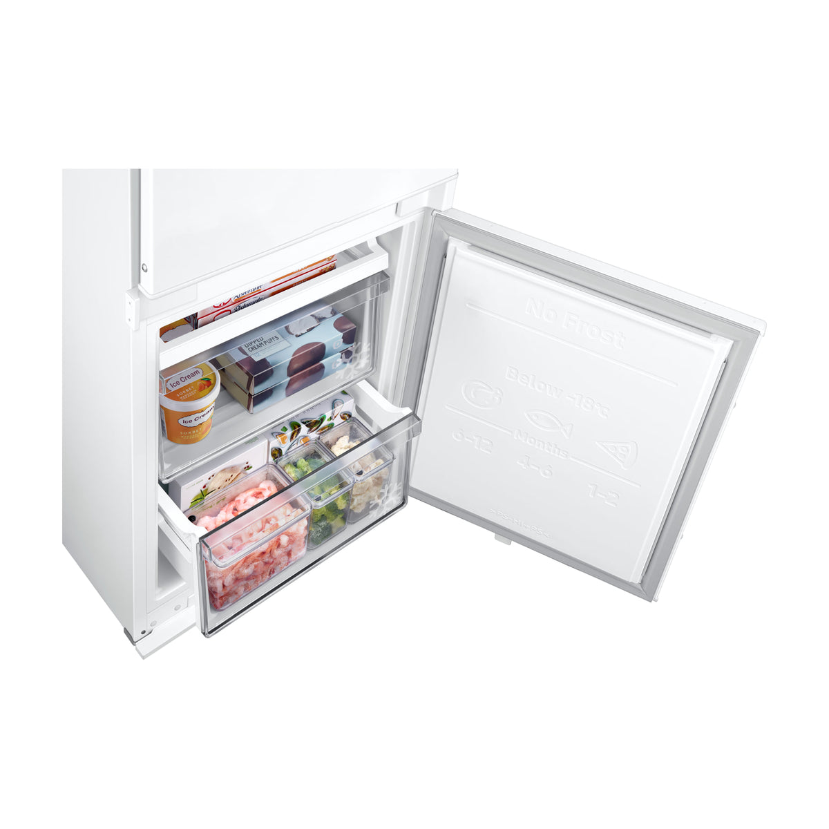 Frigorífico combi Samsung BRB80F30ADS0/EF integrable, 298 l y No Frost