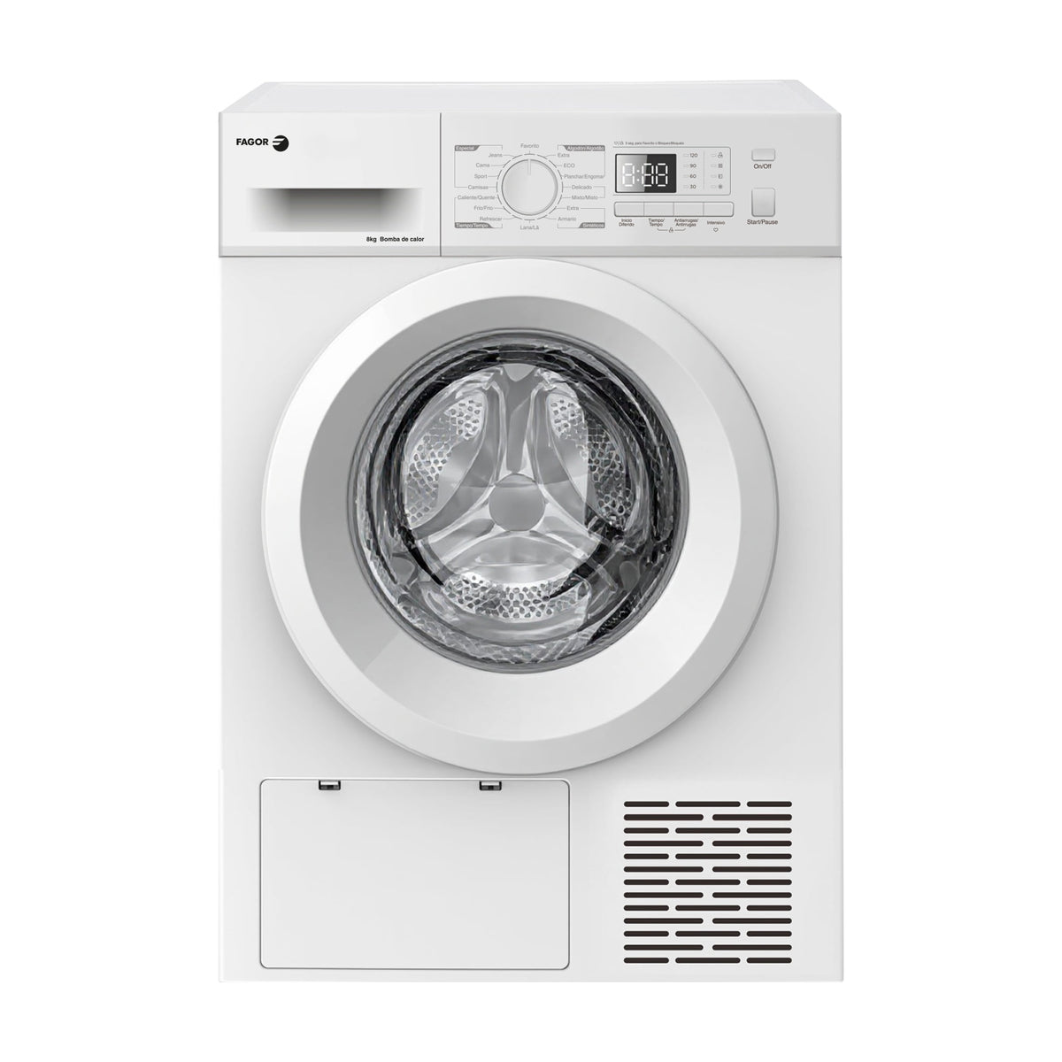 Secadora Fagor 3SFE-870BE de bomba de calor, 8 kg, clase D