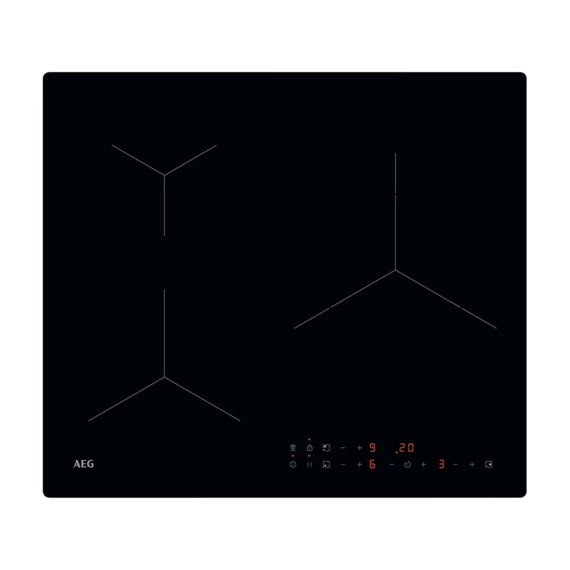 Placa de inducción AEG TN63IP0BIB de 60 cm con 3 zonas