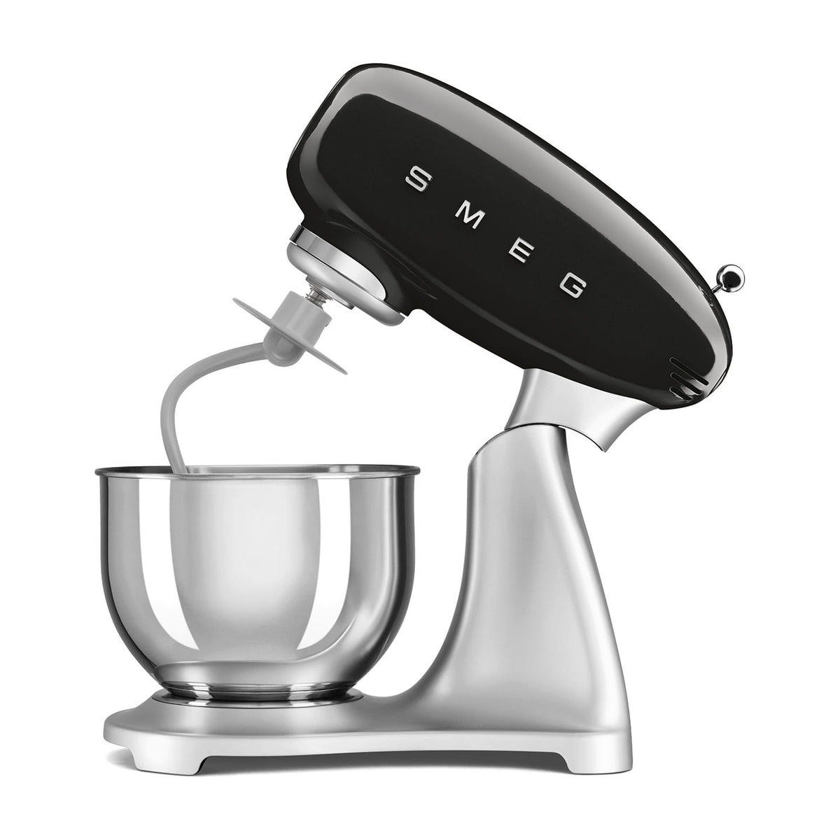 Batidora amasadora Smeg SMF04BLEU negra, 800 W y bol de 4,8 l