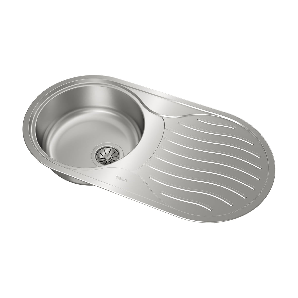 Fregadero Teka DR-80 1C 1E D de inox con escurridor a la derecha