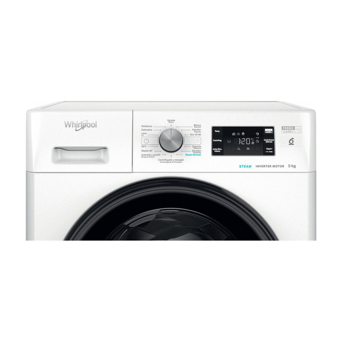 Lavadora Whirlpool FFB 9489 BV SPT de 9 kg y 1400 rpm