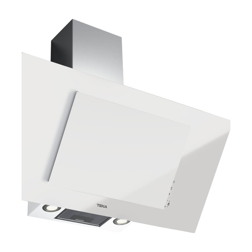 Campana decorativa Teka DVT Pro 98780 TCS WH de 90 cm en cristal blanco