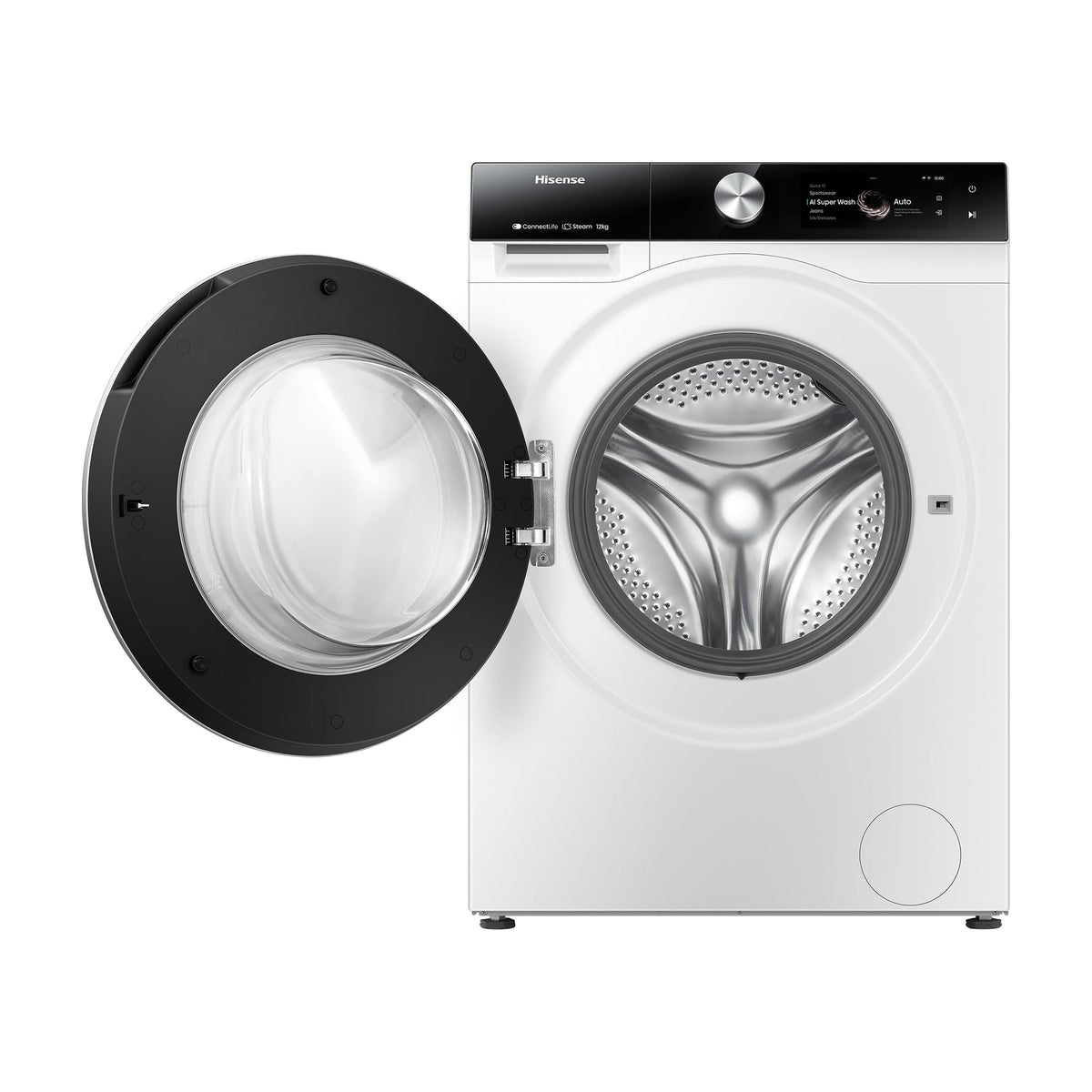 Lavadora Hisense WF7S1247BW de 12 kg y 1400 rpm