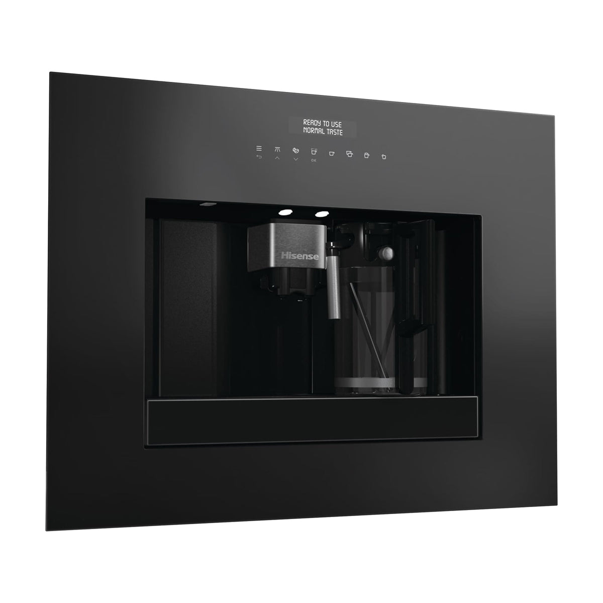 Cafetera integrable Hisense CM4H8BG, 15 bar y depósito de 1,8 l