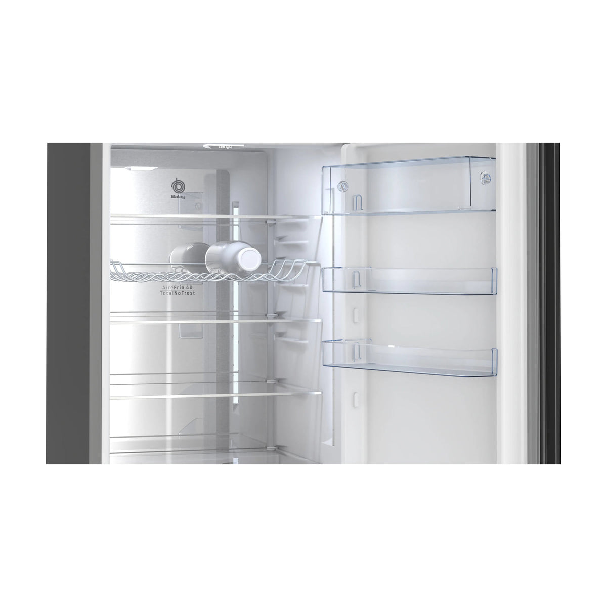 Frigorífico combi Balay 3KFC869NI Total No Frost, cristal negro