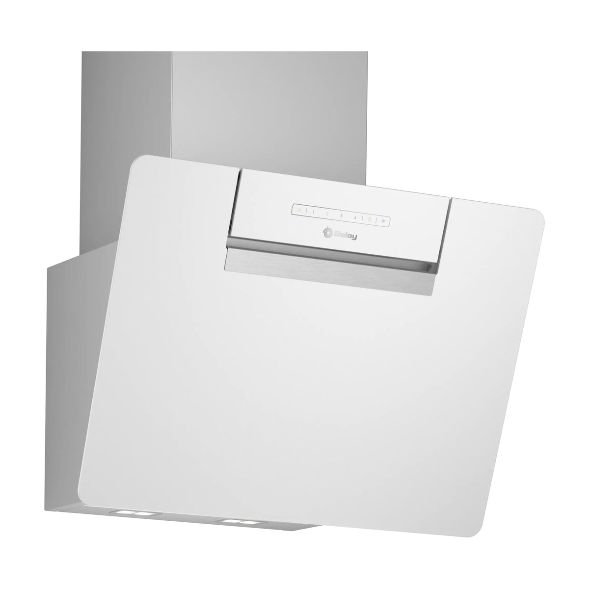 Campana inclinada Balay 3BC567GBH de 60 cm en cristal blanco con Home Connect
