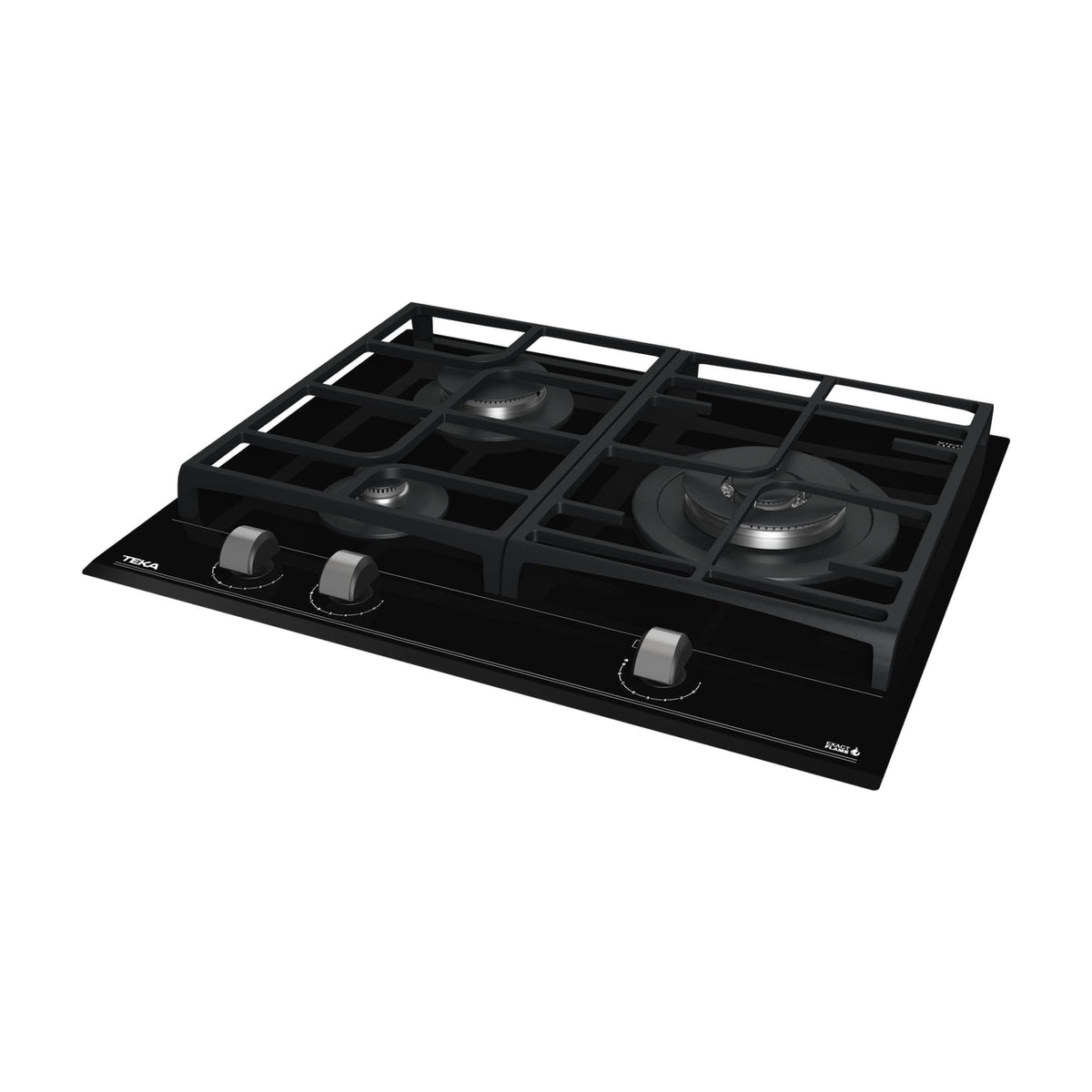 Placa de gas Teka GZC 63310 XBB, 60 cm, butano y ExactFlame