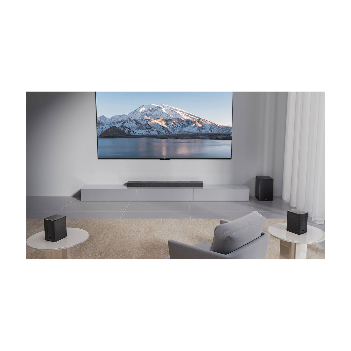 Barra de sonido TCL Q85H, 7.1.4 canales y Dolby Atmos