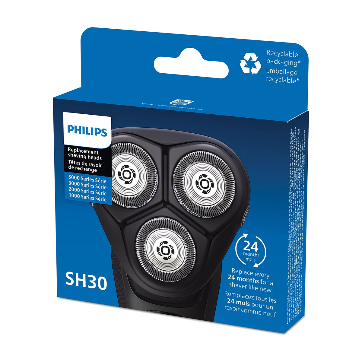 Cabezales de afeitado Philips SH30/50 PowerCut, 3 unidades