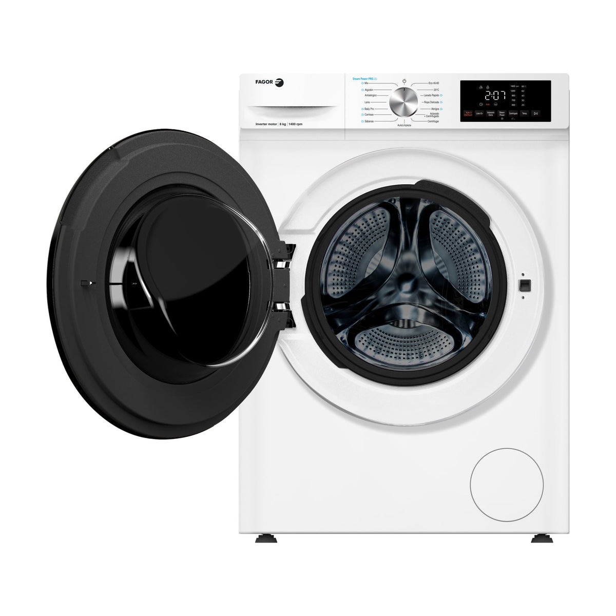 Lavadora de carga frontal Fagor 5FE-8614, 8 kg y 1400 rpm