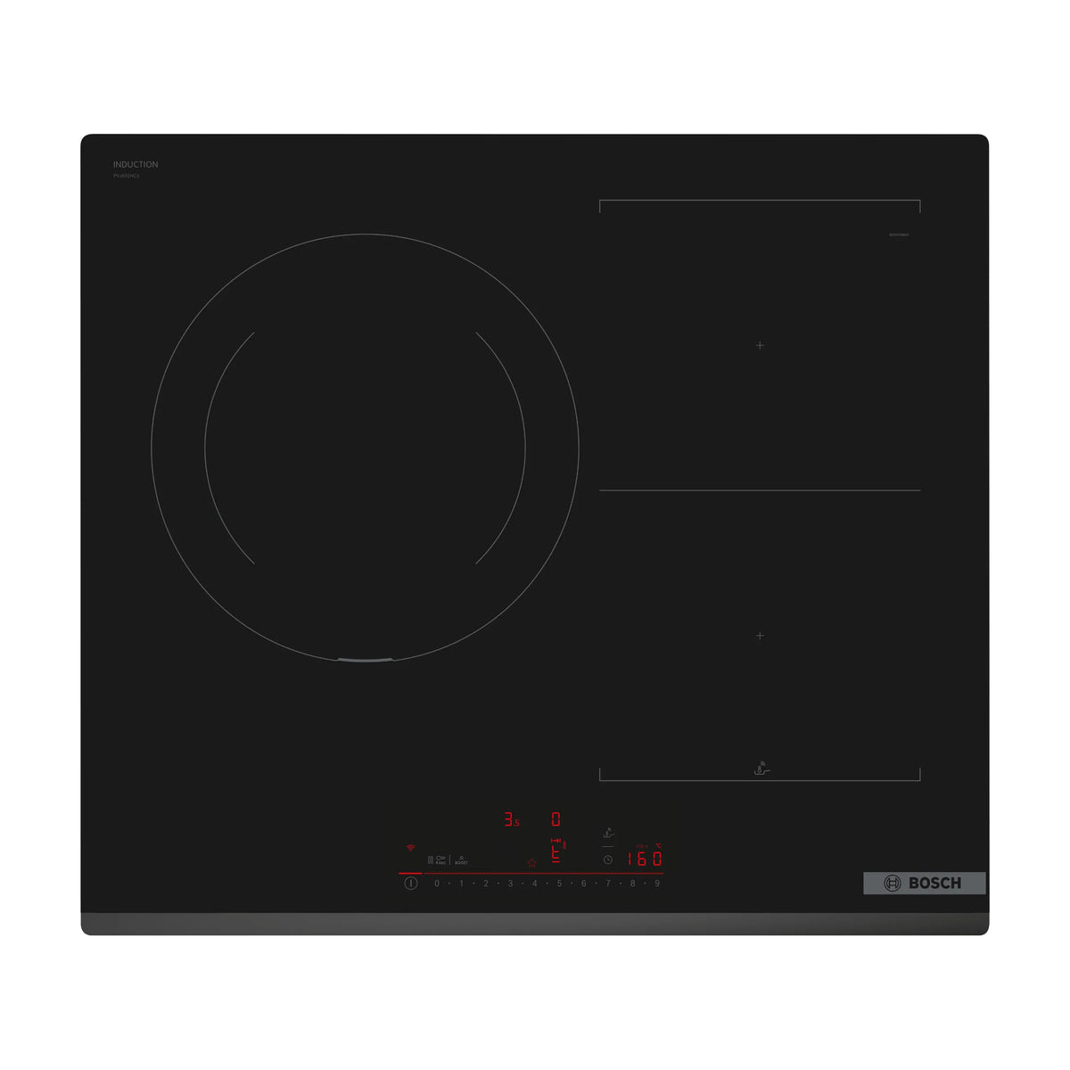 Placa de inducción Bosch PVJ631HC1E de 60 cm con CombiInducción