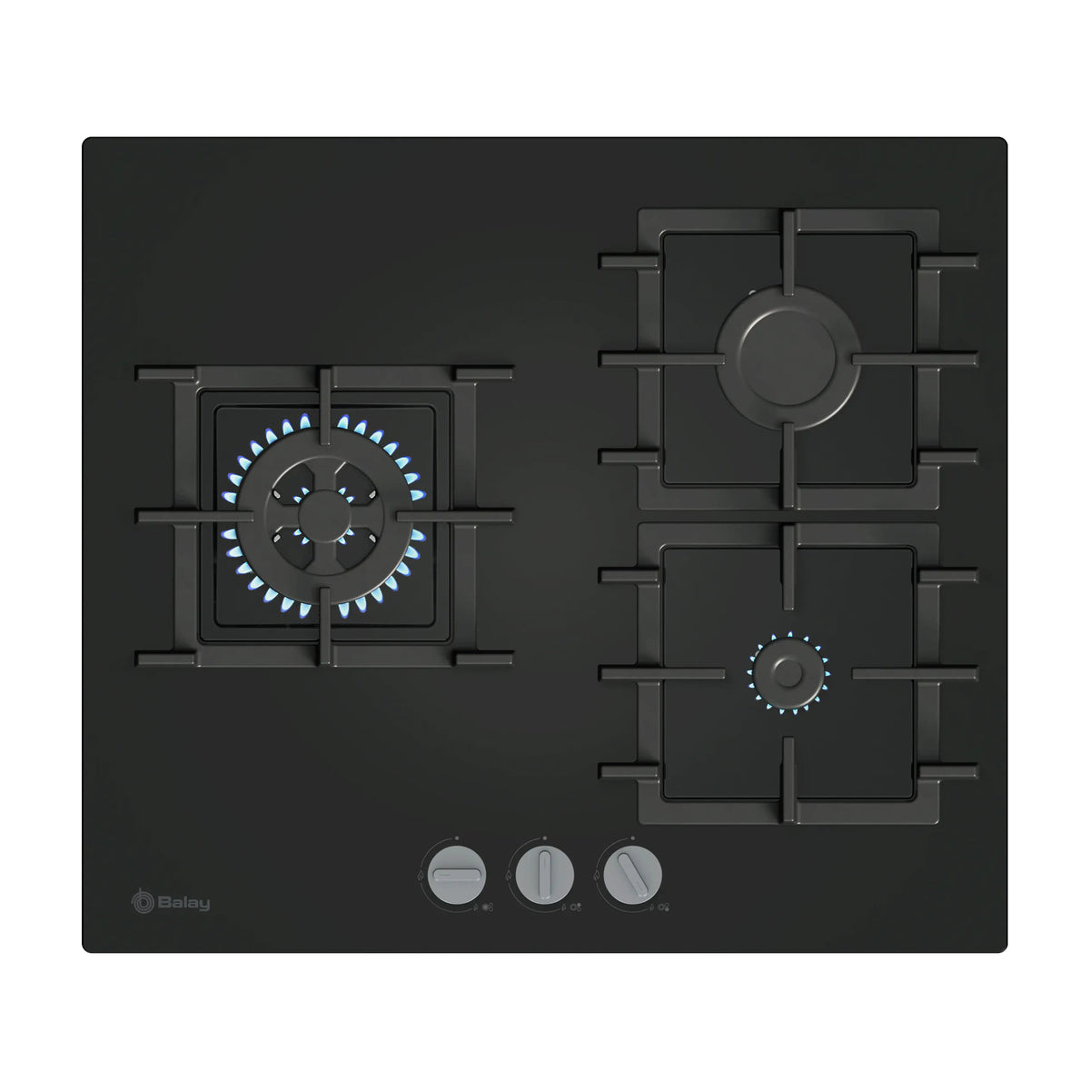 Placa de gas Balay 3ETG563QB de 60 cm con wok de doble llama