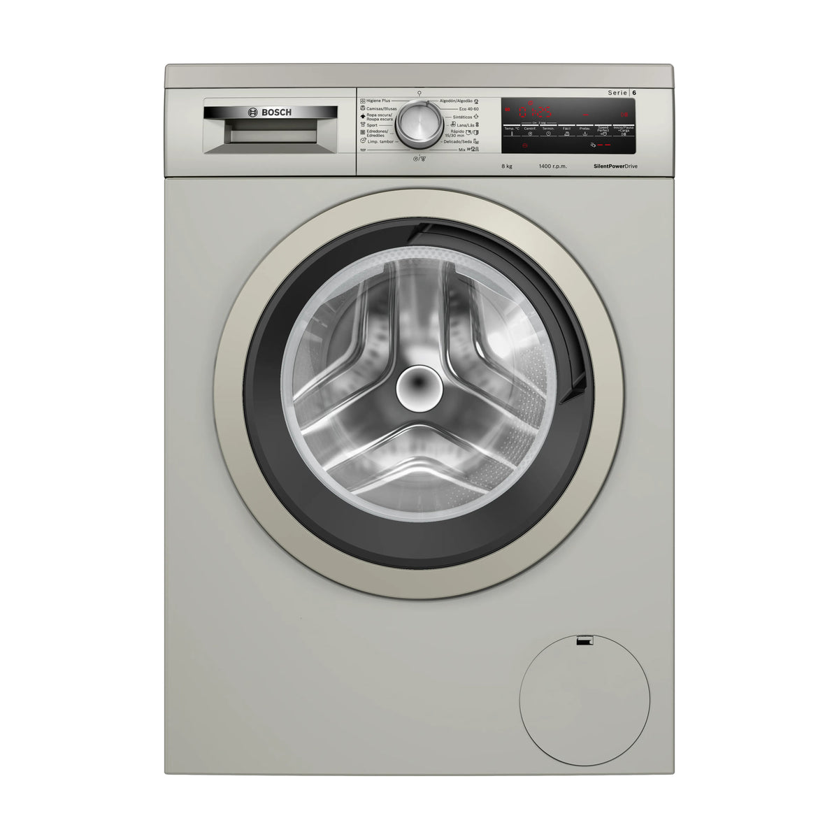 Lavadora Bosch WUU28T8XES de 8 kg y 1400 rpm
