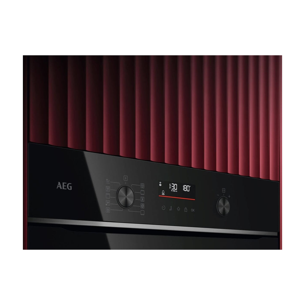 Horno multifunción AEG GU5PB41FSB pirolítico de 72 l con Wi-Fi