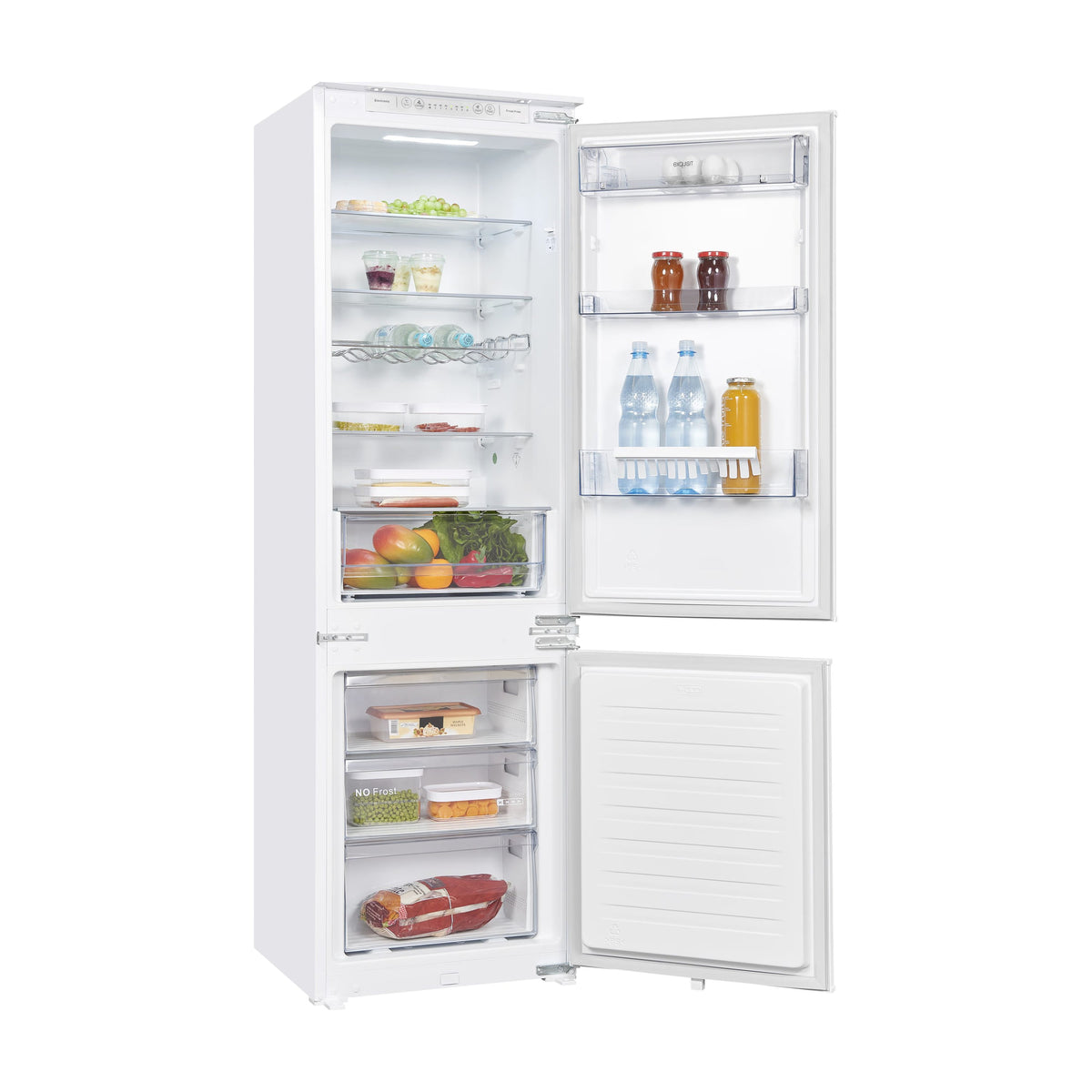 Frigorífico combi Exquisit EKGC270-70-NF-010E integrable, 246 l y No Frost