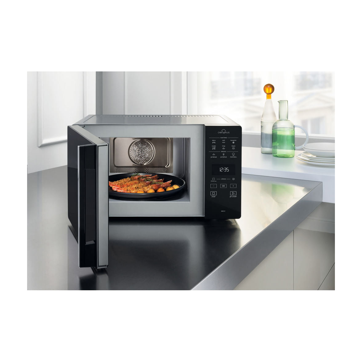 Microondas combinado Whirlpool MCP 349 SL de 25 l con grill y convección
