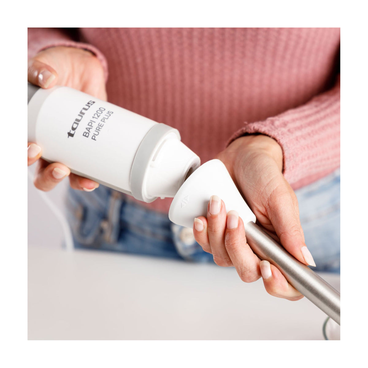 Batidora de mano Taurus Bapi 1200 Pure Plus, 1200 W y 20 velocidades