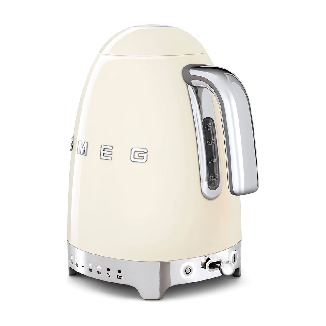 Hervidor de agua Smeg KLF04CREU de 1,7 l con temperatura regulable