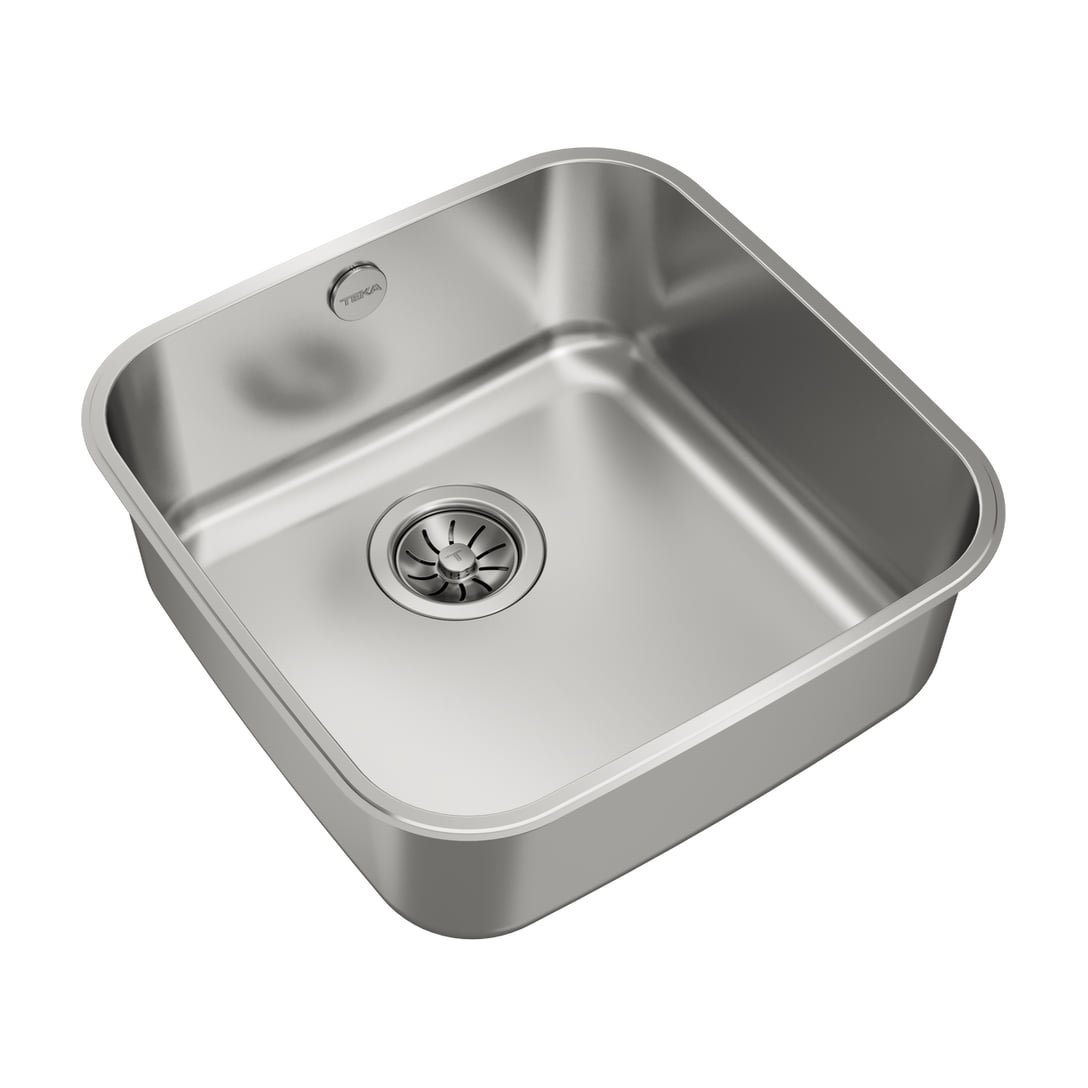 Fregadero Teka BE 40.40 1C de acero inoxidable, bajo encimera