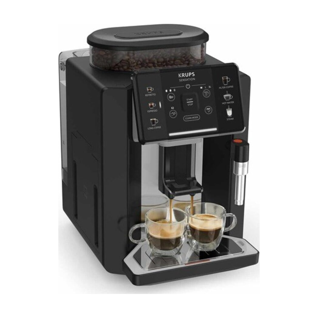 Cafetera superautomática Krups Sensation EA910A10, 15 bar y depósito de 1,7 l