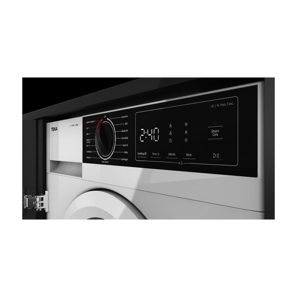 Lavasecadora Teka WDI 40841 W SP integrable, 8/6 kg y SteamCare