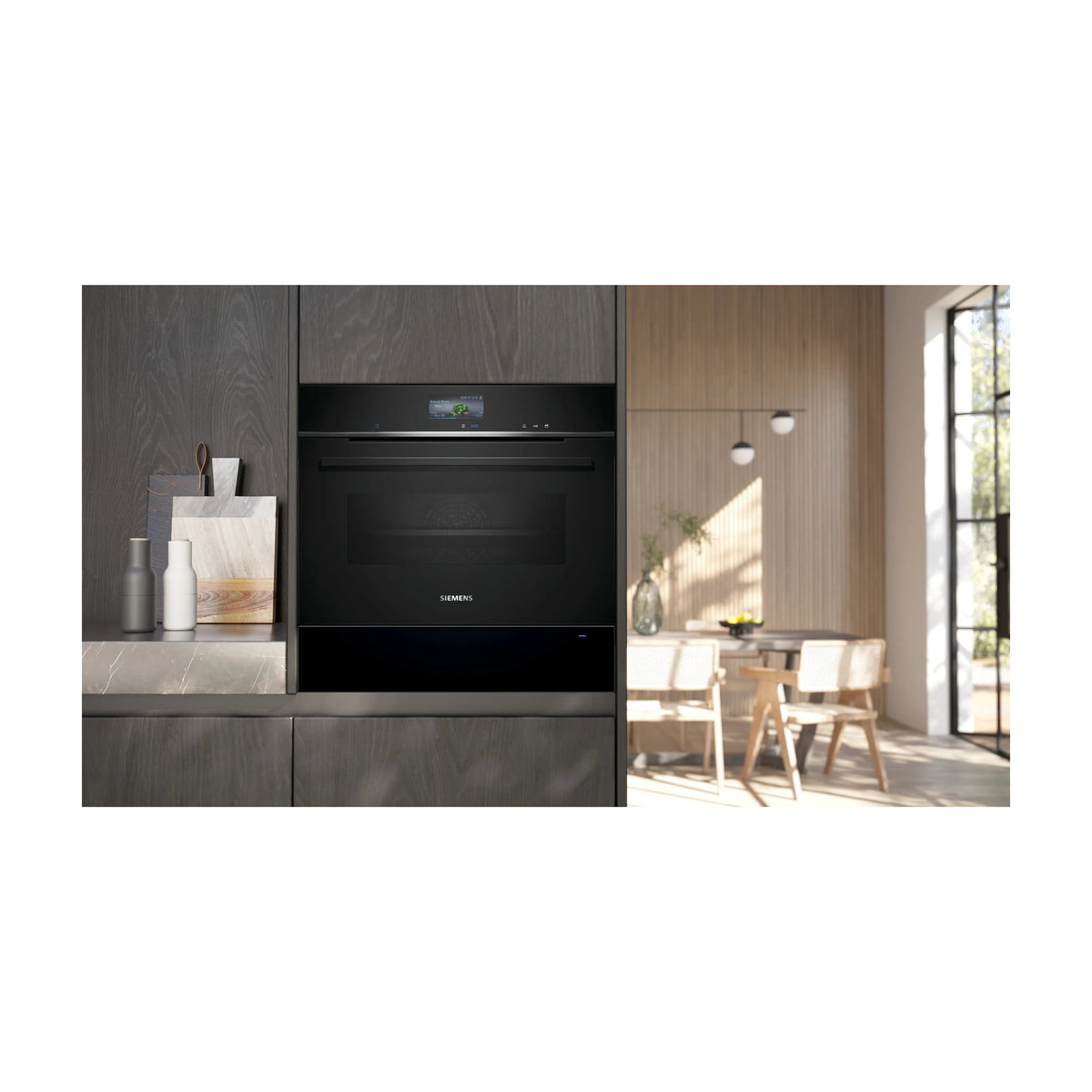 Cajón calientaplatos Siemens BI710C1B1 iQ700, 20 litros, Home Connect